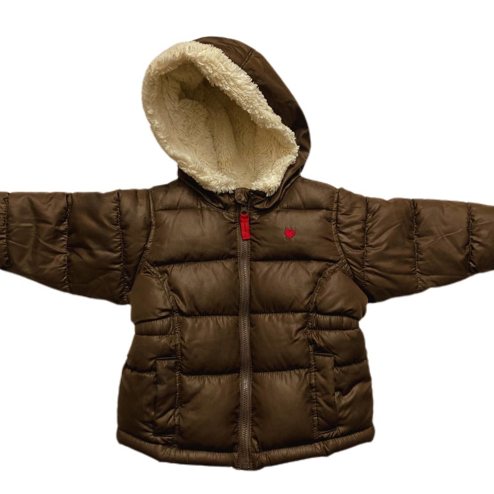 Old Navy Girls 18-24 Months Hooded Puffer Jacket
